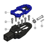 Universal motorcycle foot chock