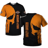 T-Shirt Harley Skull Punisher - LE PRATIQUE DU MOTARD