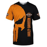 T-Shirt Harley Skull Punisher - LE PRATIQUE DU MOTARD