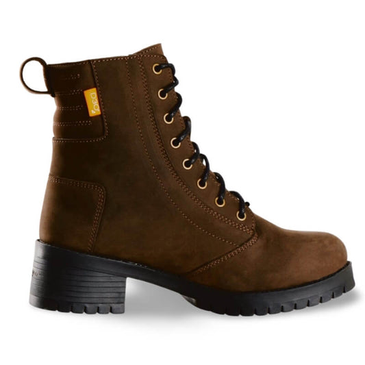 Men's brown motorcycle sneaker