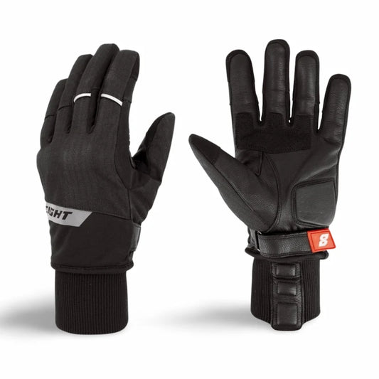 Gants Moto Hiver ASGARD : Cuir, Étanche & Manchette "Stop - Vent" - LE PRATIQUE DU MOTARD