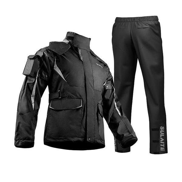 Ensemble veste et pantalon de pluie moto réfléchissants - LE PRATIQUE DU MOTARD