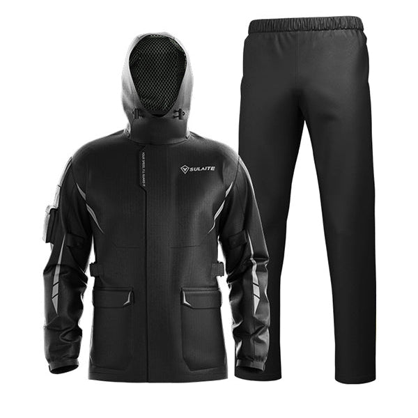 Ensemble veste et pantalon de pluie moto réfléchissants - LE PRATIQUE DU MOTARD