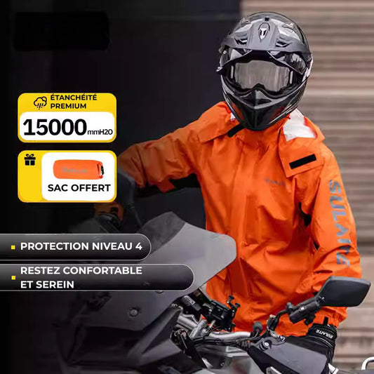 Combinaison pluie moto 2 pièces | Vulante™ - LE PRATIQUE DU MOTARD