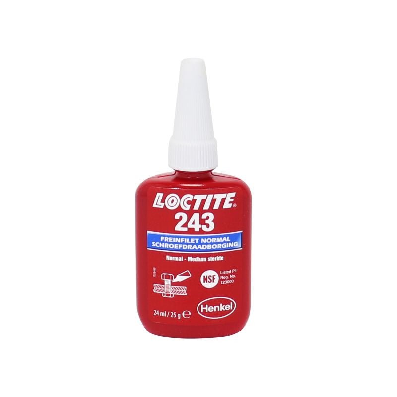 FREIN FILET NORMAL LOCTITE 243 A RESISTANCE MOYENNE (FLACON 24 ML SOUS BLISTER) - LE PRATIQUE DU MOTARD