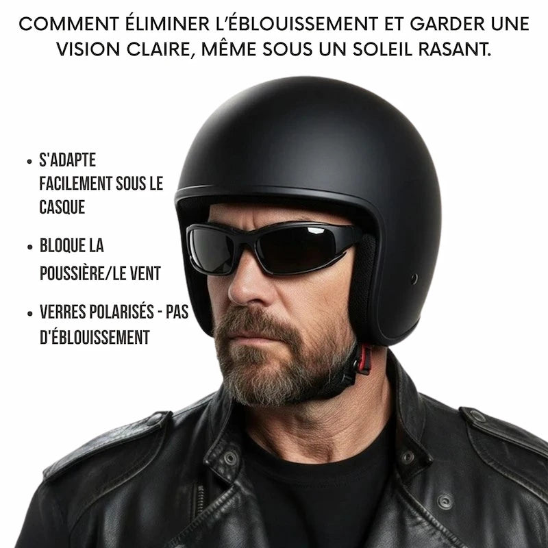 Lunettes moto polarisées TR90 : sécurité & confort sans compromis - LE PRATIQUE DU MOTARD