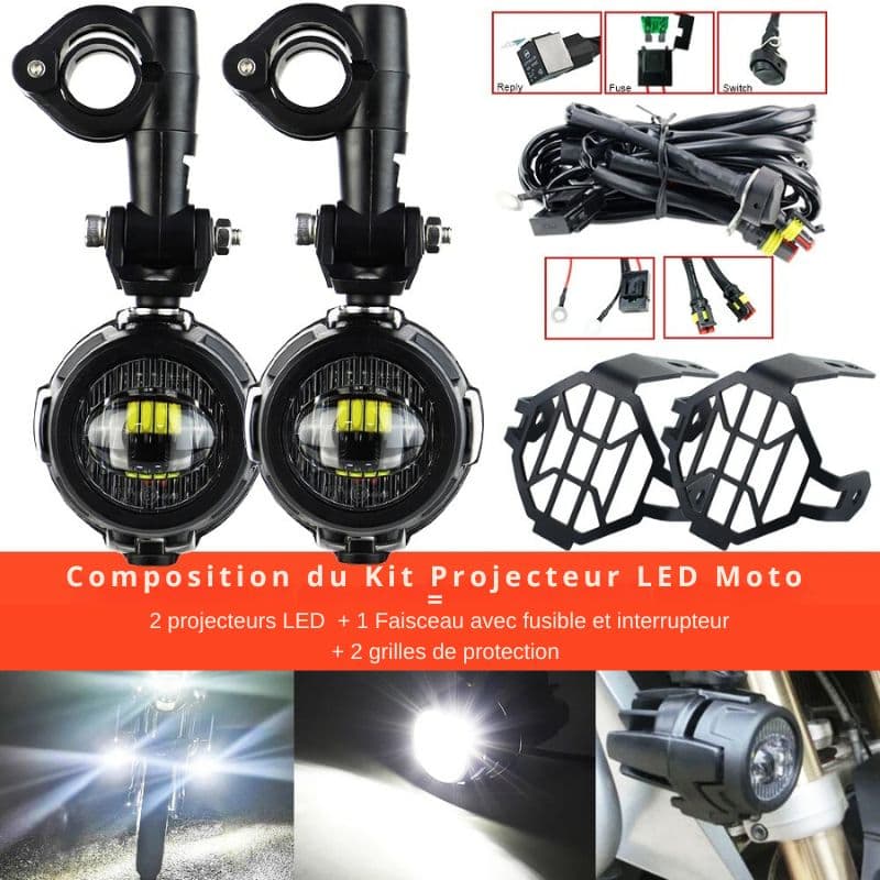 Feux additionnels LED moto - LE PRATIQUE DU MOTARD