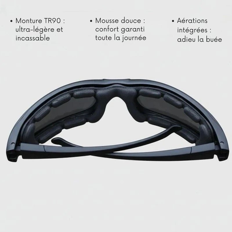 Lunettes moto polarisées TR90 : sécurité & confort sans compromis - LE PRATIQUE DU MOTARD