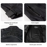 Blouson moto été Noir avec Dorsale - LE PRATIQUE DU MOTARD