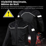 Blouson moto été Noir avec Dorsale - LE PRATIQUE DU MOTARD