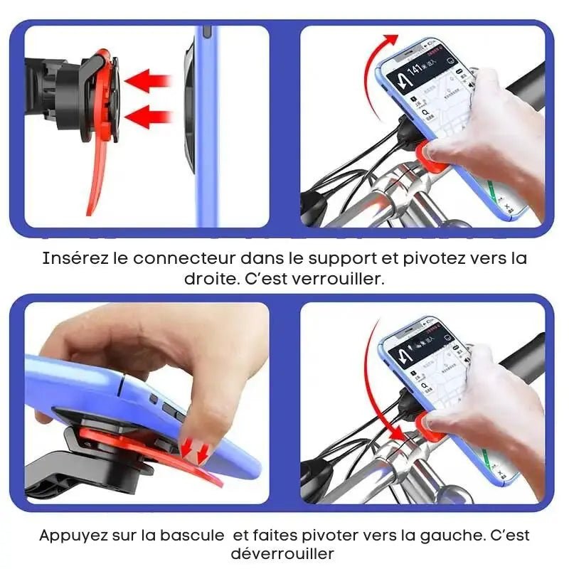 Support téléphone moto Lockbar - LE PRATIQUE DU MOTARD