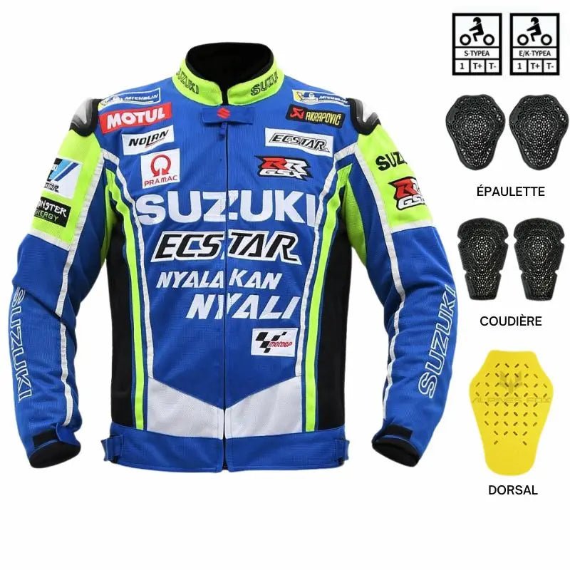 Blouson moto été | Suzuki ECSTAR - LE PRATIQUE DU MOTARD