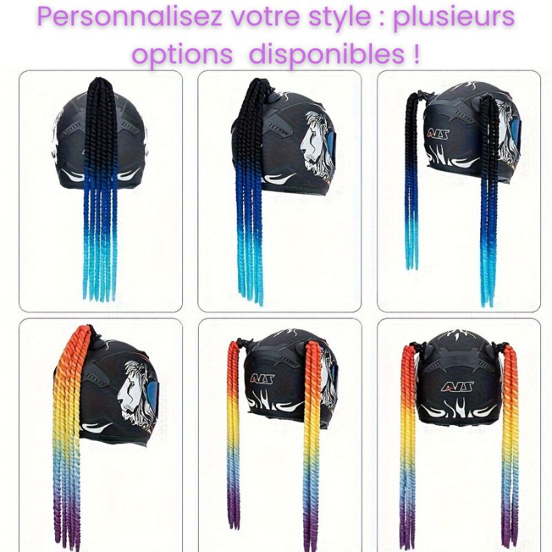 Tresse casque moto femme - LE PRATIQUE DU MOTARD