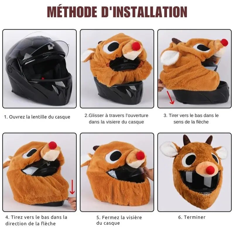 Couvre casque moto -CERF - LE PRATIQUE DU MOTARD