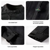 Blouson moto été Noir avec Dorsale - LE PRATIQUE DU MOTARD