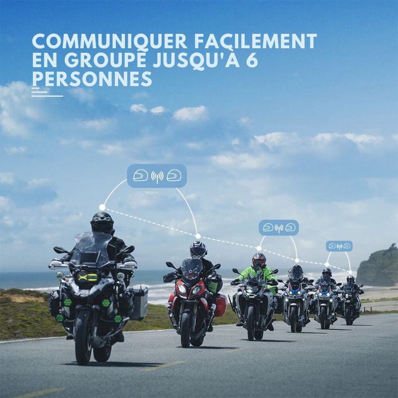 Intercom moto Lexin G2P - 6 pilotes - LE PRATIQUE DU MOTARD