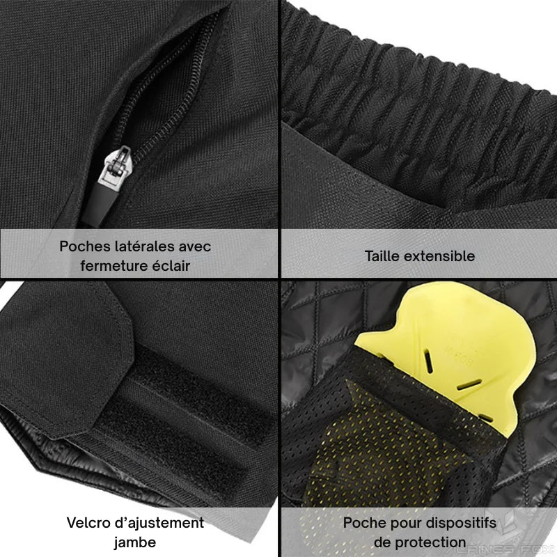 Surpantalon Moto avec Protection CE, Imperméable & Coupe - Froid - LE PRATIQUE DU MOTARD