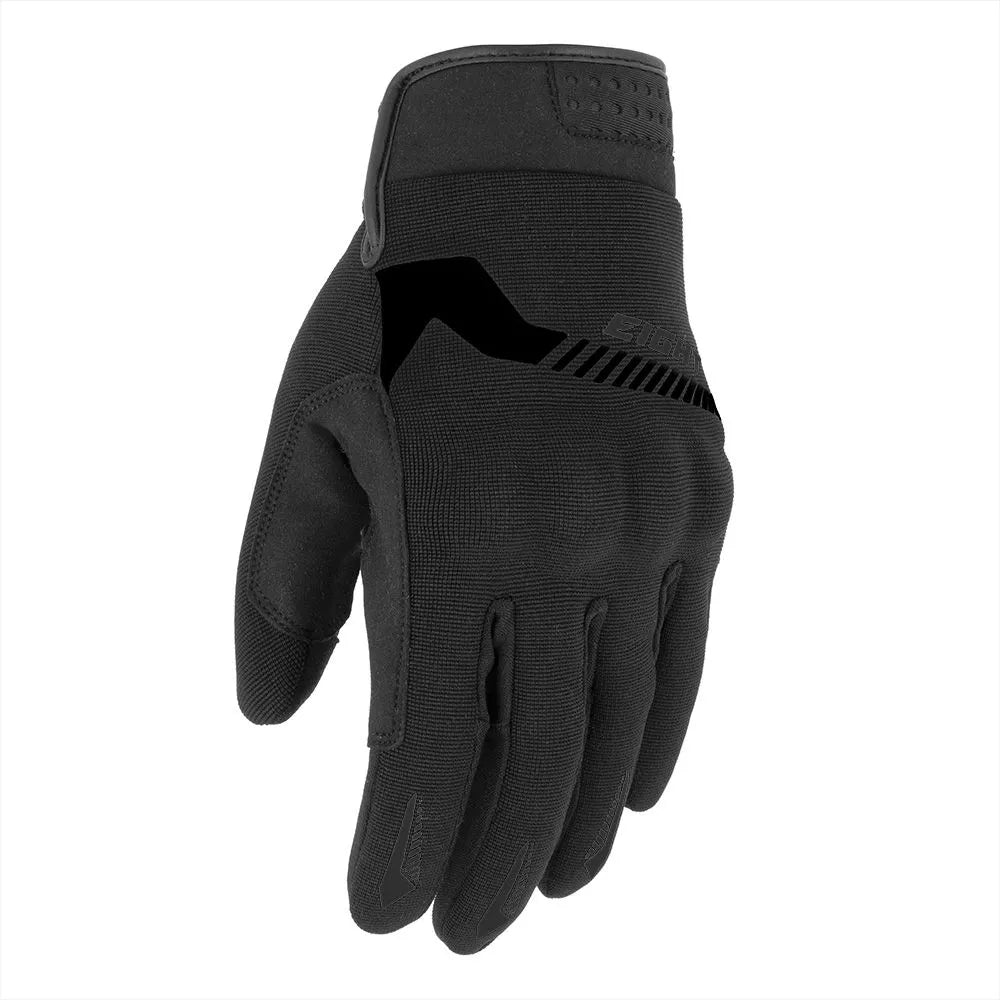 Sommer-Motorradhandschuhe Schwarz/Rot - CE-geprüft