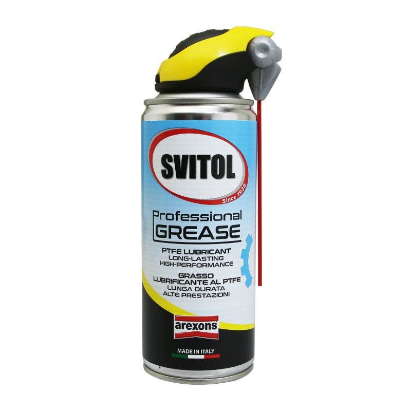 GRAISSE AREXONS SVITOL PTFE HAUTE PERFORMANCE - 40°C A +170°C (SPRAY 400ml) - LE PRATIQUE DU MOTARD