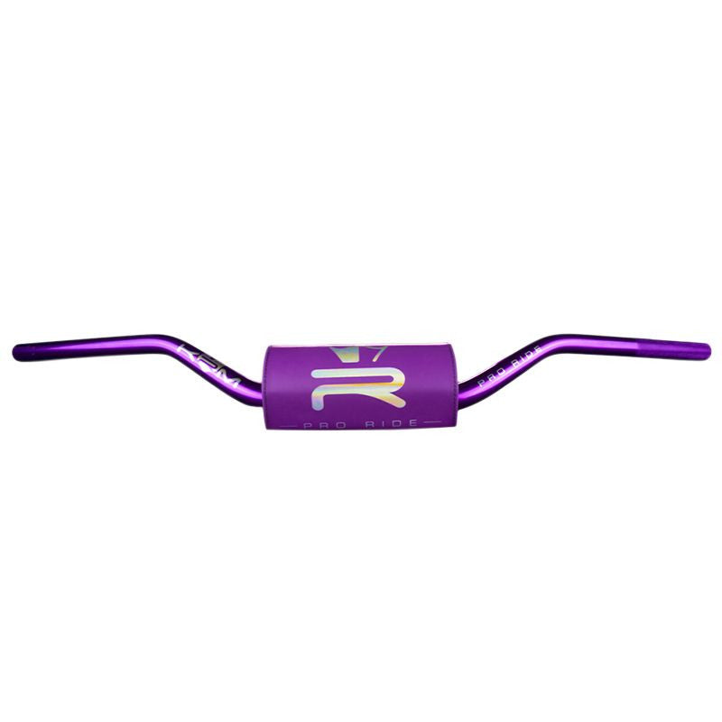 Guidon 50 a boite krm pro ride oversize diam 28,6mm alu full violet avec mousse violette logo holographique - LE PRATIQUE DU MOTARD