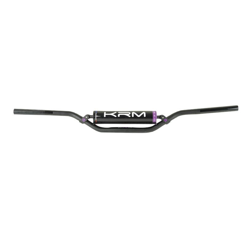 Guidon 50 a boite krm pro ride diam 22,2mm alu noir/violet avec mousse - LE PRATIQUE DU MOTARD