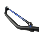 Guidon Moto Noir/Bleu Alu KRM Pro Ride 22,2mm - LE PRATIQUE DU MOTARD