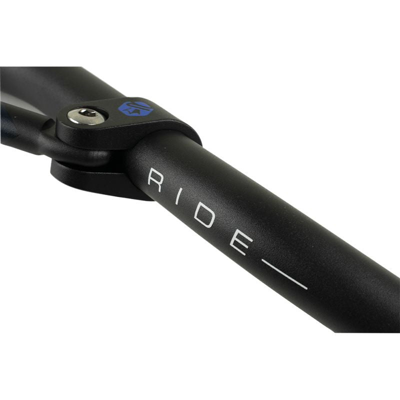 Guidon Moto Noir/Bleu Alu KRM Pro Ride 22,2mm - LE PRATIQUE DU MOTARD