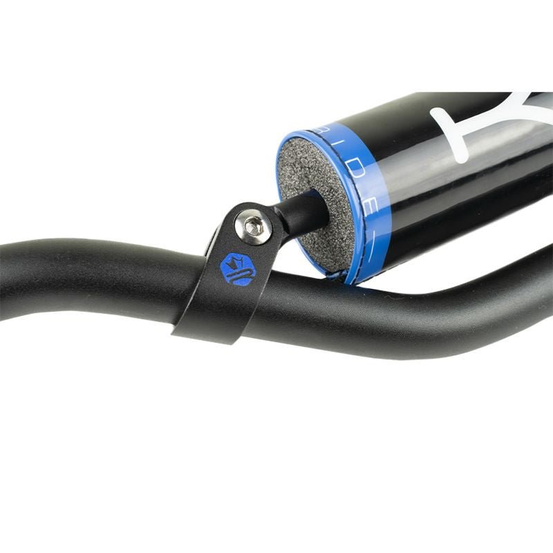 Guidon Moto Noir/Bleu Alu KRM Pro Ride 22,2mm - LE PRATIQUE DU MOTARD