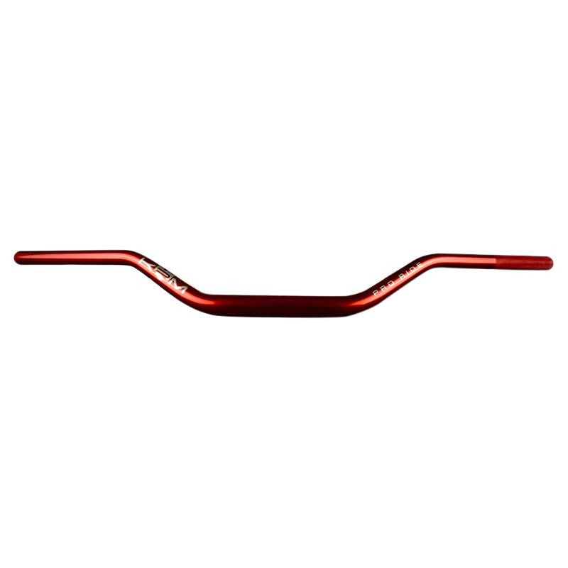 Guidon 50 a boite krm pro ride oversize diam 28,6mm alu full rouge logo holographique - LE PRATIQUE DU MOTARD