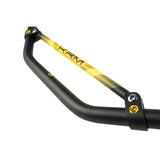 Guidon moto 22.2 mm + barre de renfort | KRM PRO RIDE ALU NOIR/JAUNE - LE PRATIQUE DU MOTARD