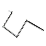 Guidon cyclo z barre torsade adaptable peugeot 103/mbk 51 acier chrome hauteur 200mm -selection p2r-