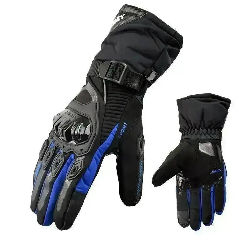 Gants De Moto Hiver - Coton 3M Chauds, Imperméables, Avec Protection Articulations Et Écran Tactile