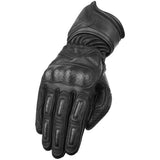 Summer leather motorcycle gloves - Approved