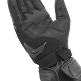 Summer leather motorcycle gloves - Approved