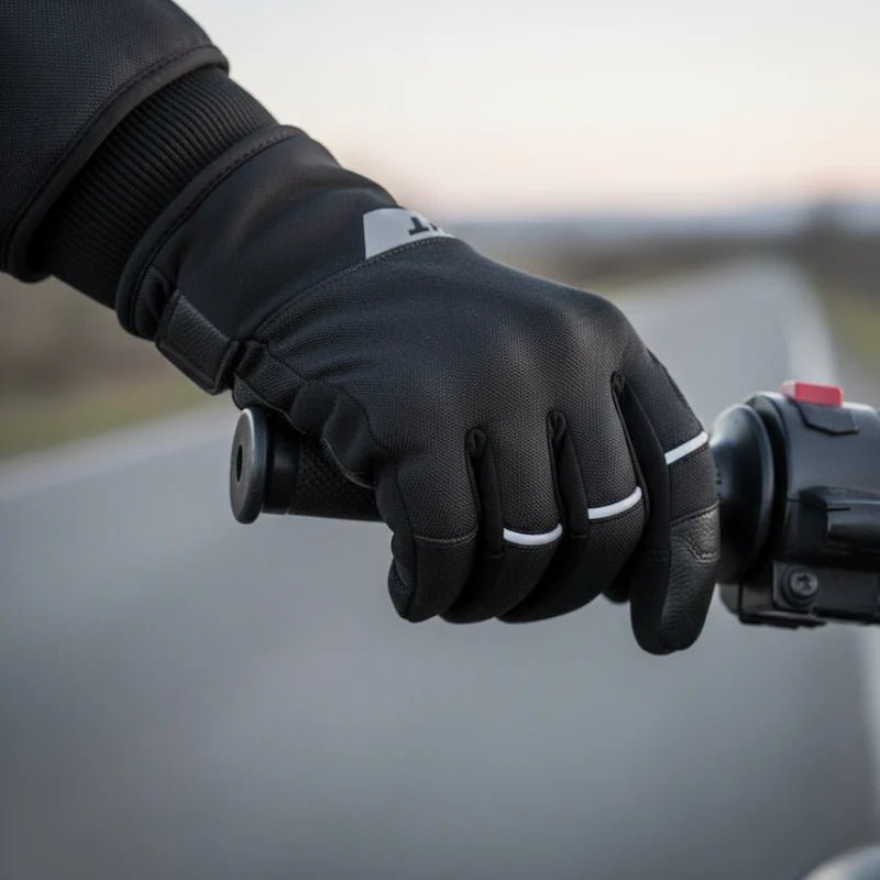 Gants Moto Hiver ASGARD : Cuir, Étanche & Manchette "Stop - Vent" - LE PRATIQUE DU MOTARD