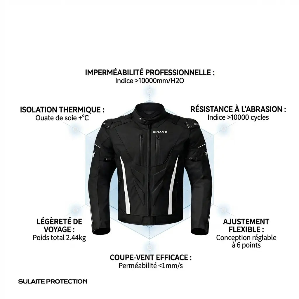 Blouson Moto 4 Saisons + Pantalon assorti | SLT06 - LE PRATIQUE DU MOTARD