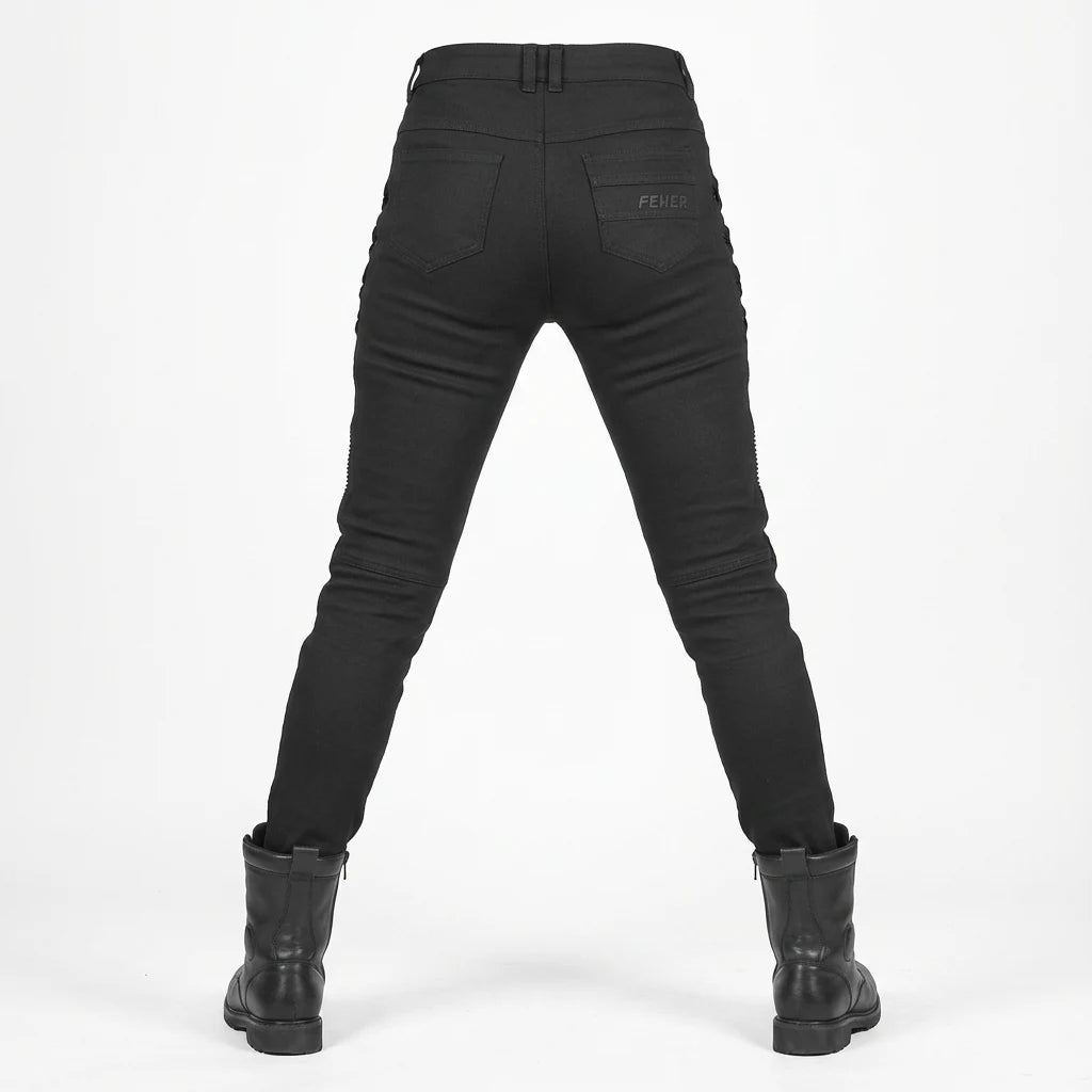 Pantalon Moto Femme Kevlar & Imperméable | RIDERIA™ - LE PRATIQUE DU MOTARD