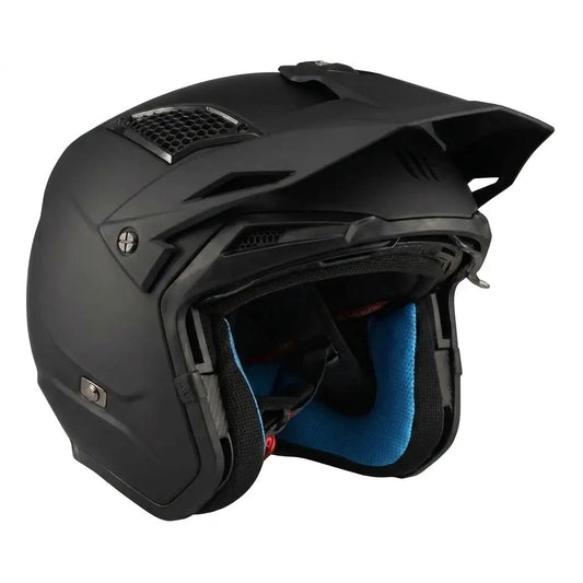 CASQUE TRIAL MT STREETFIGHTER PURE A1 MATT - LE PRATIQUE DU MOTARD