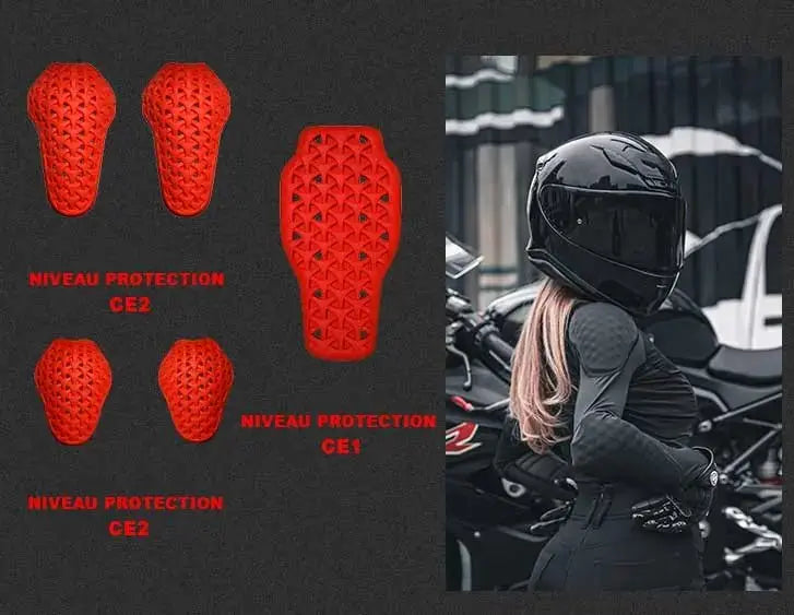 Gilet de protection moto femme