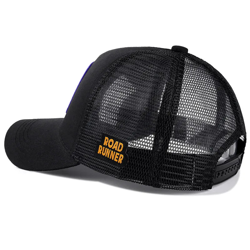 Casquette Motard cartoon - Road Runner Noir - LE PRATIQUE DU MOTARD