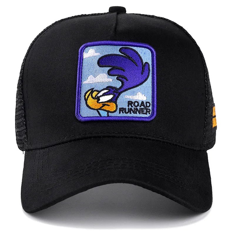 Casquette Motard cartoon - Road Runner Noir - LE PRATIQUE DU MOTARD