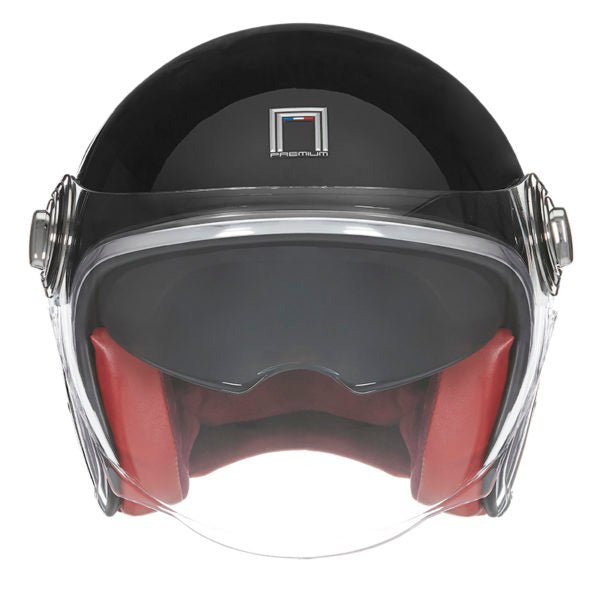 Casque Moto Jet Heritage Noir Brillant | NOX - LE PRATIQUE DU MOTARD