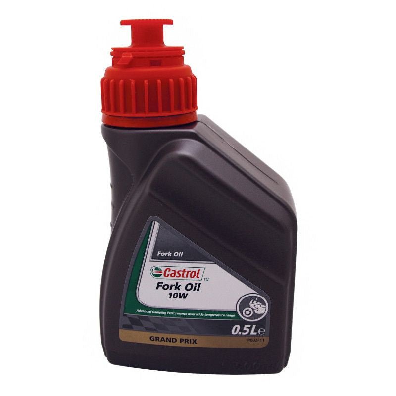 HUILE DE FOURCHE/SUSPENSION CASTROL 10W FORK OIL (500 ml) - LE PRATIQUE DU MOTARD