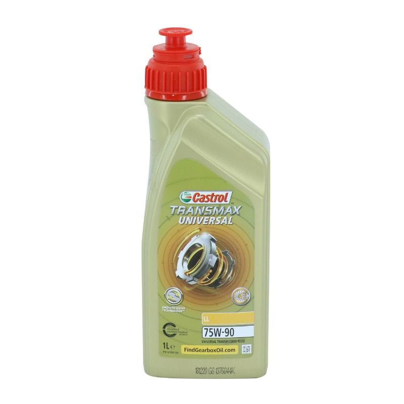 HUILE DE TRANSMISSION CASTROL 75W90 TRANSMAX UNIVERSAL LL (1 L) 100% SYNTHETIQUE - LE PRATIQUE DU MOTARD