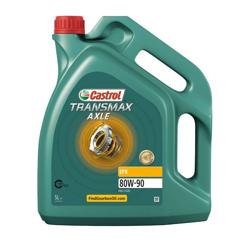 HUILE DE TRANSMISSION CASTROL 80W90 TRANSMAX AXLE EPX (5 L) - LE PRATIQUE DU MOTARD