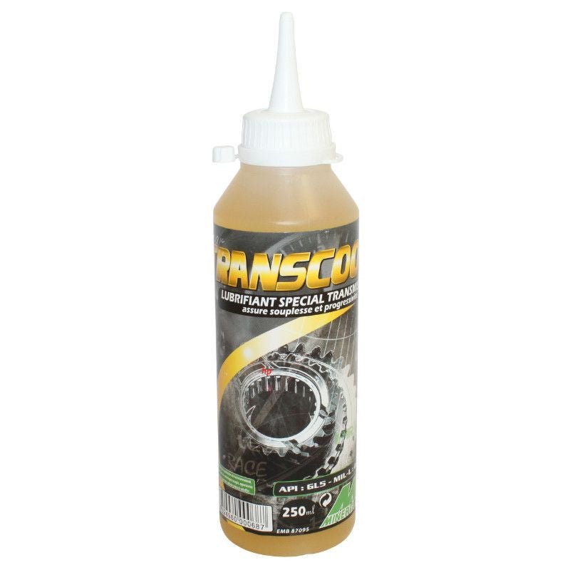 HUILE DE TRANSMISSION MINERVA TRANSCOOT (250 ml) (100% MADE IN FRANCE) - LE PRATIQUE DU MOTARD