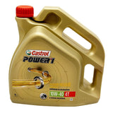 HUILE MOTEUR 4 TEMPS CASTROL POWER 1 4T 10W40 (4 L) SEMI - SYNTHETIQUE - LE PRATIQUE DU MOTARD