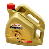 HUILE MOTEUR 4 TEMPS CASTROL POWER 1 4T 15W50 (4 L) SEMI - SYNTHETIQUE - LE PRATIQUE DU MOTARD