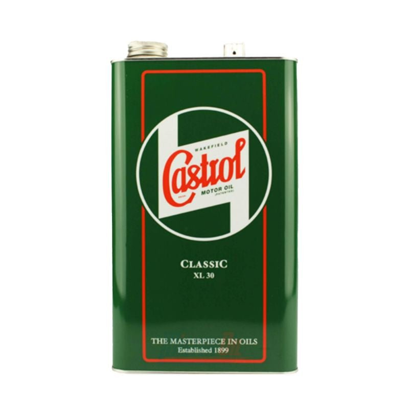 HUILE MOTEUR 4 TEMPS CASTROL CLASSIC XL 30 (5 L) POUR VEHICULES AVANT 1950 - LE PRATIQUE DU MOTARD