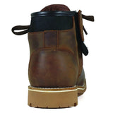 Bottine Moto Homme cuir Waterproof Homologué CE | Custer Commando Marron - LE PRATIQUE DU MOTARD